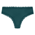 V-shaped Brazilian knickers mesh, Green