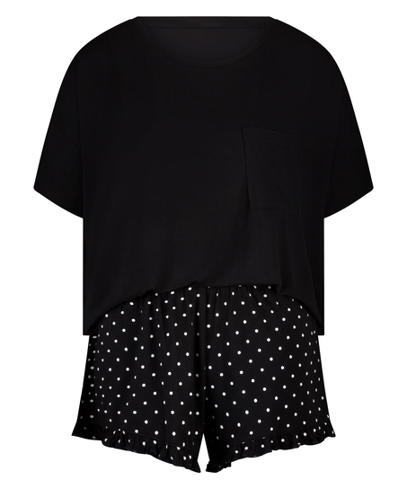 Short Pyjama Set, Black