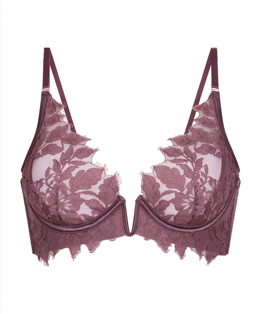 Malou Non-Padded Underwired Bra, Purple, main