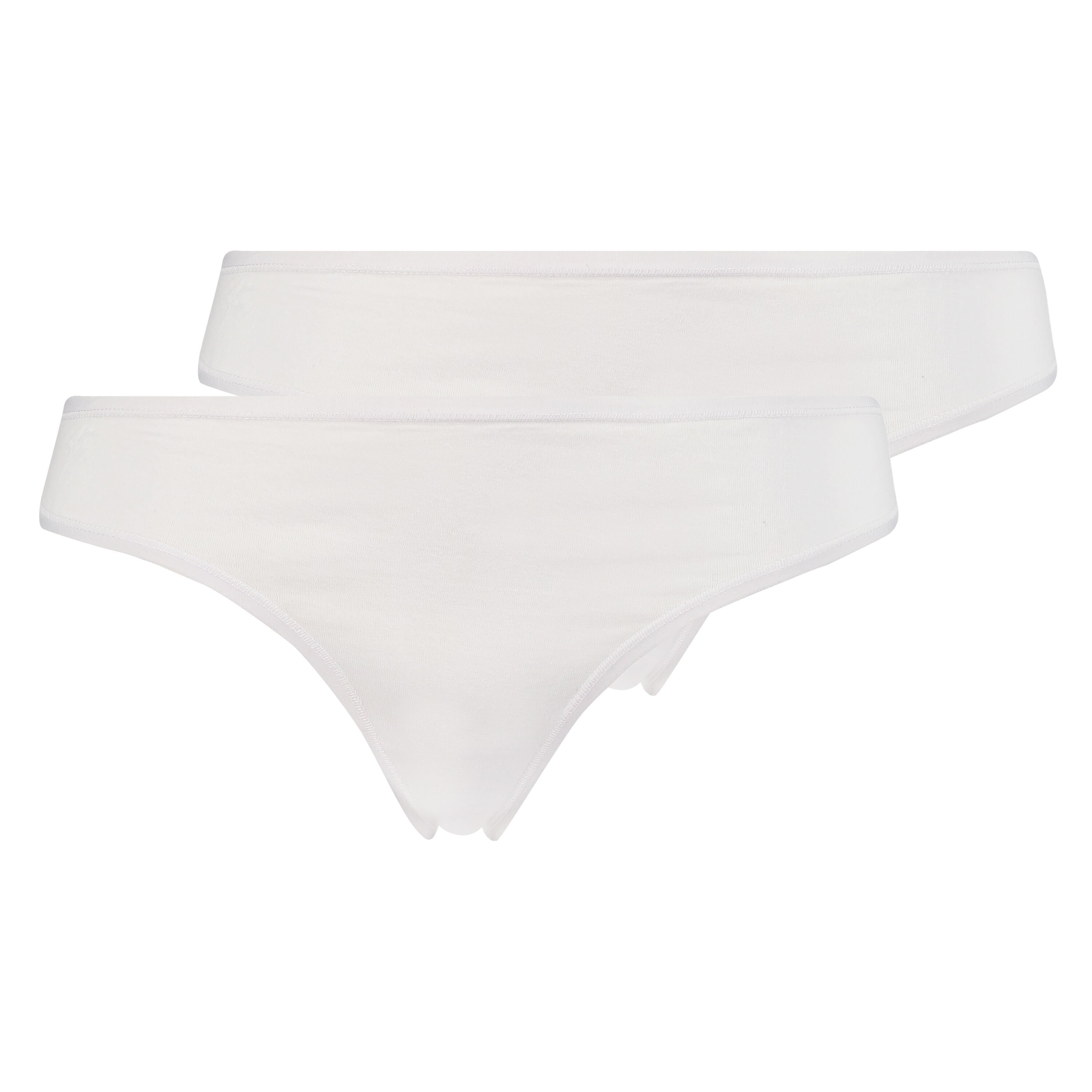 2 Cotton Thongs Kim, White