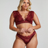 Zoe Non-Padded Underwired Longline Bra, Red