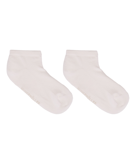 3-Pack Cotton Trainer Liner Socks, White
