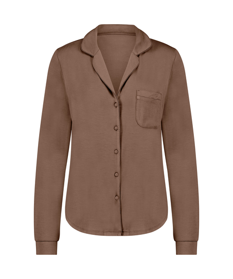 Essential Jersey Long-Sleeved Jacket, Brown