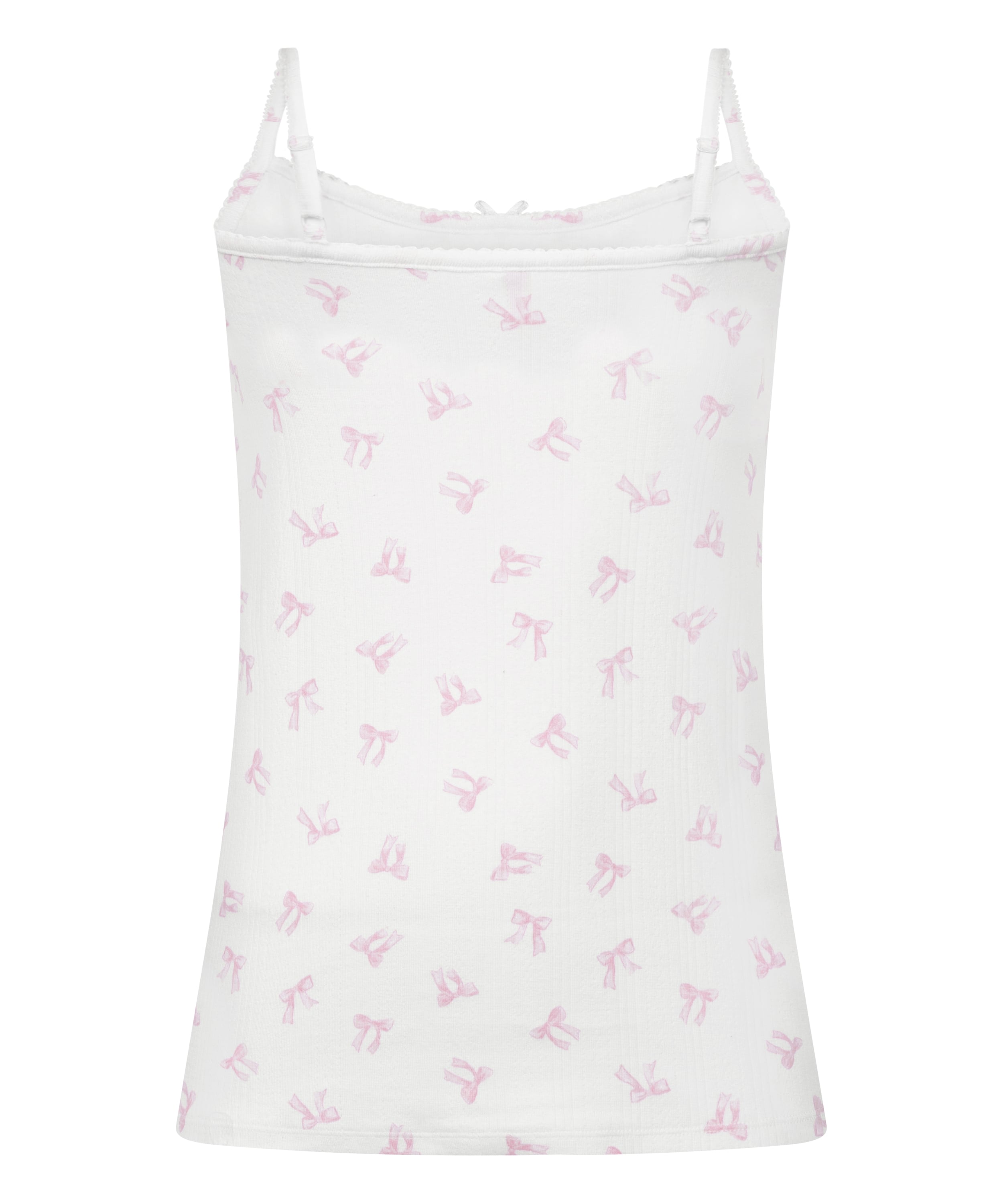 Cami Pointelle, White, main