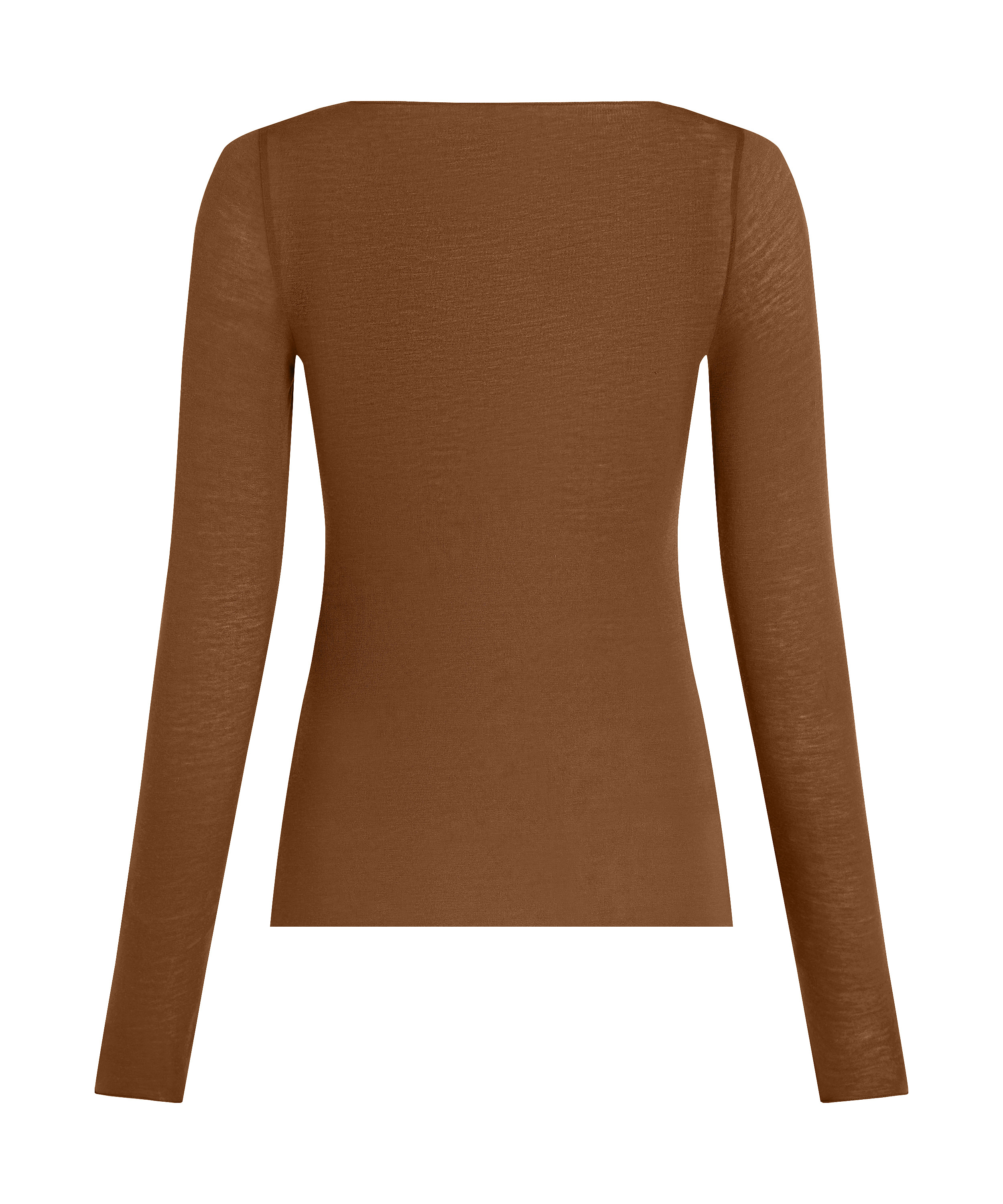 super soft Boatneck shirt with Cashmere, Brown, main