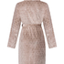 Fleece Bathrobe, Beige