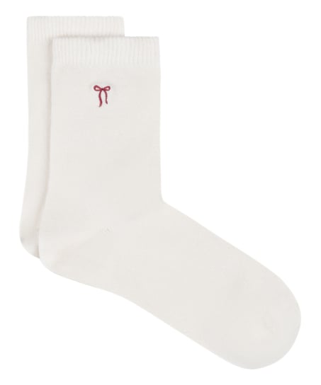 Modal Crew Socks, White