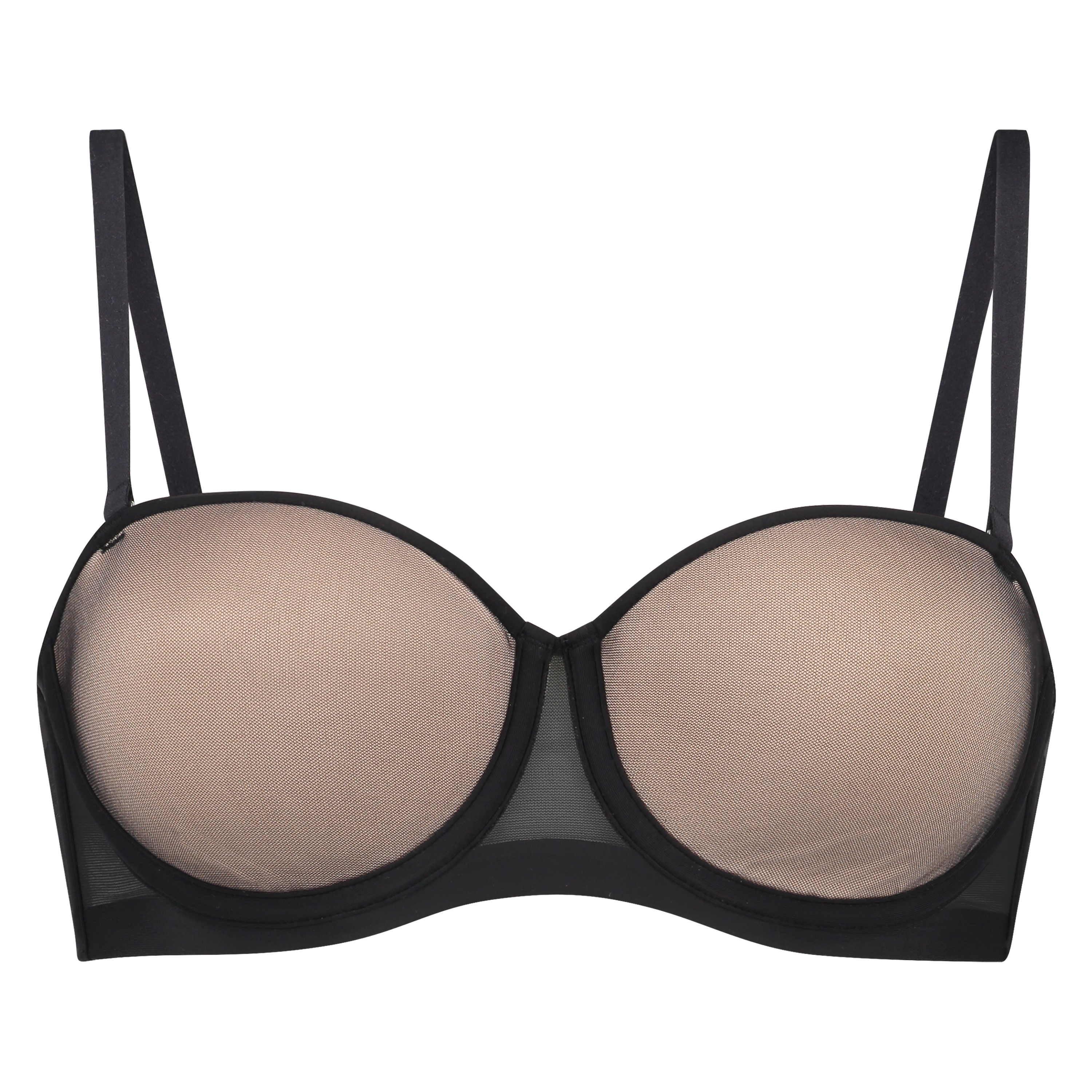 Kylie Padded Strapless Underwired Bra, Black, main