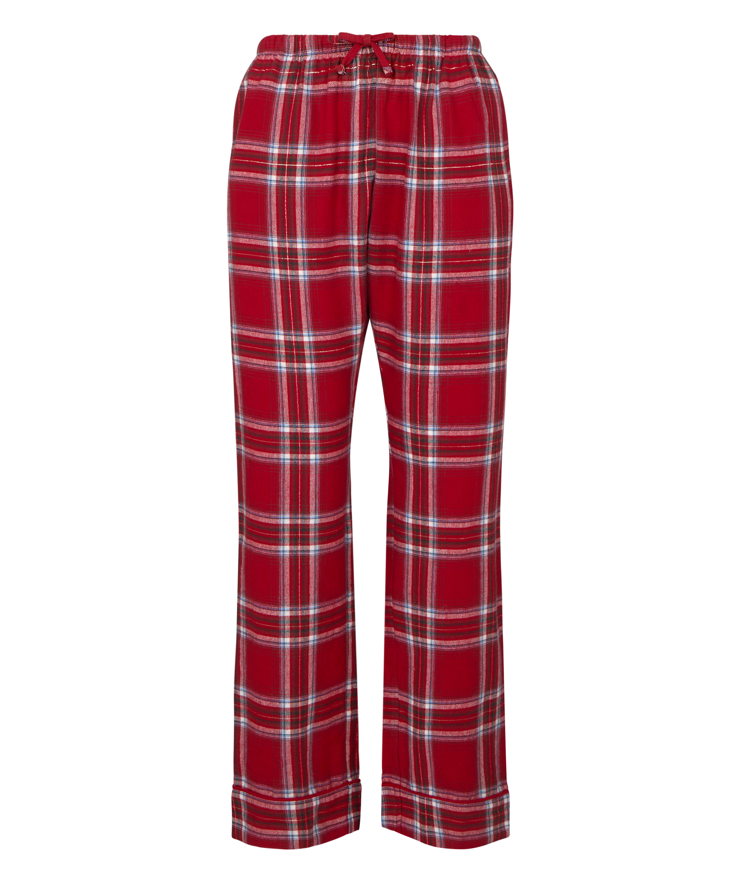 Tall Flannel Pyjama Pants, Red, main
