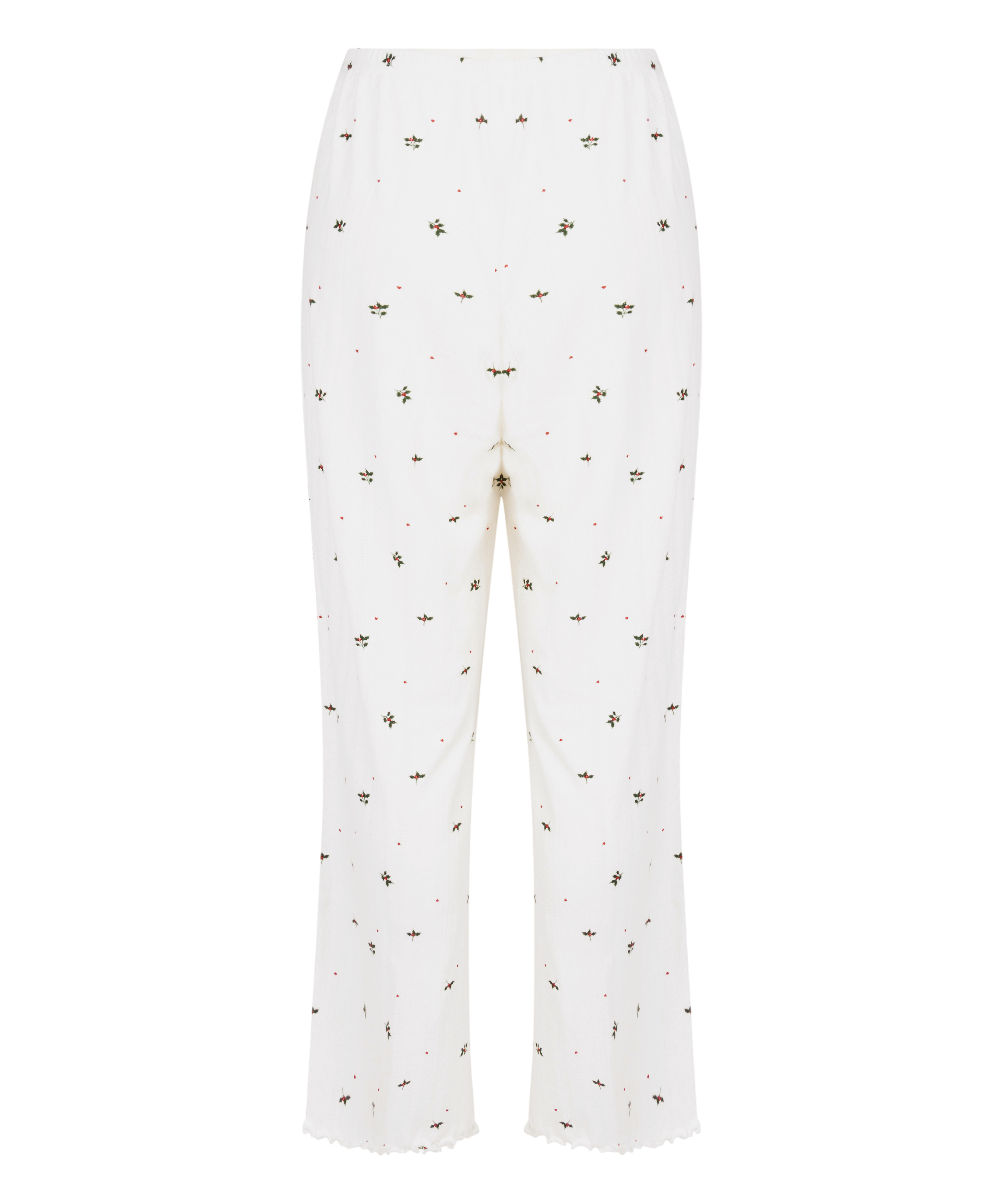 Pointelle Pyjama Pants, White, main
