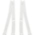 Transparent bra straps, White