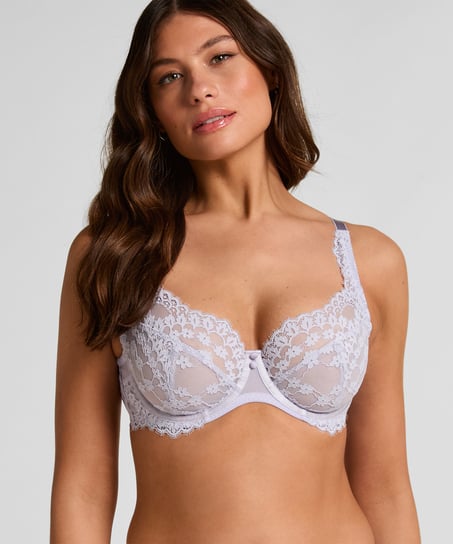 Daisy Non-Padded Underwired Bra, Purple