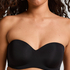 Smooth Padded Underwired Strapless Push-Up Bra, Black