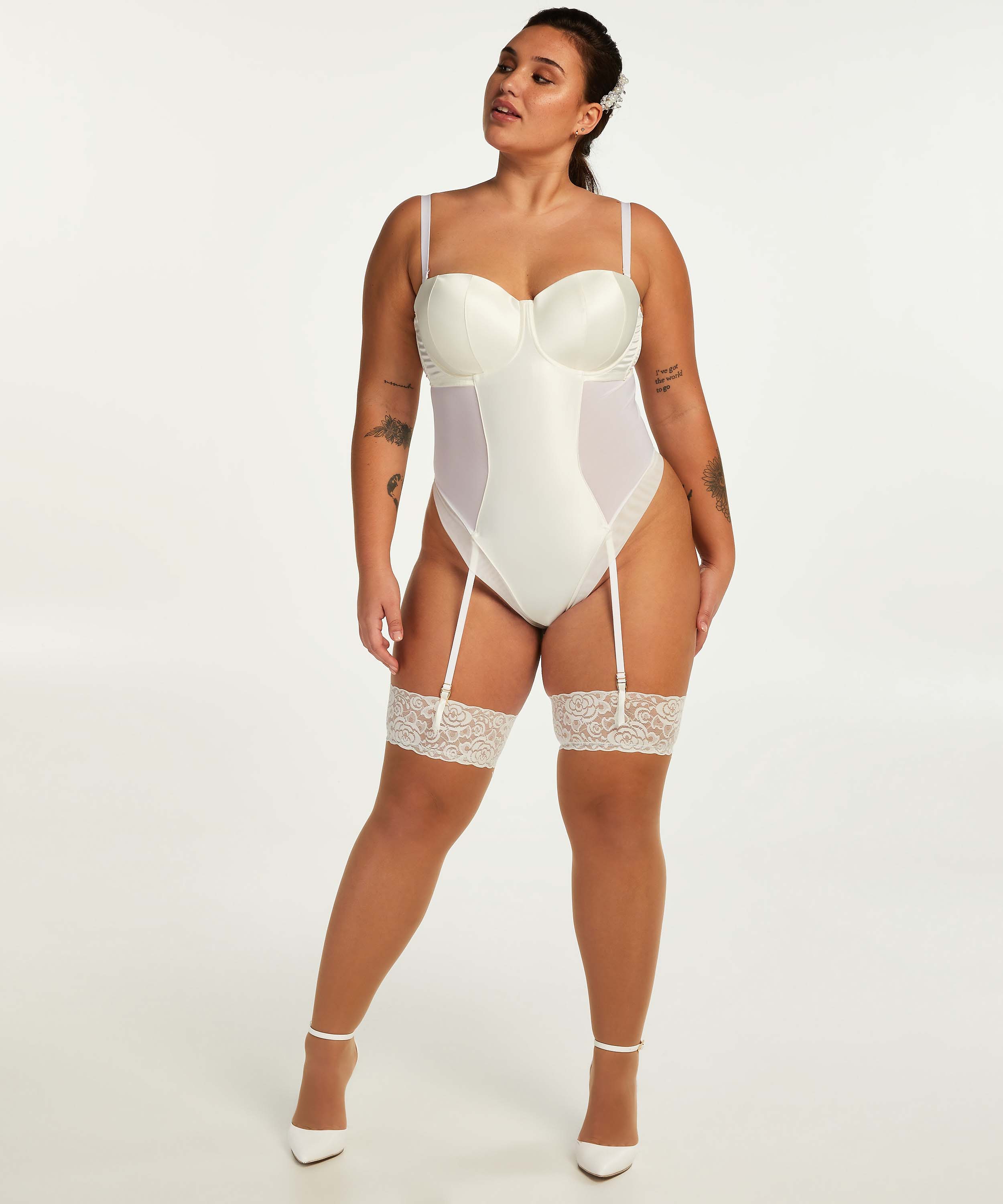 Eleanor bodysuit, White, main