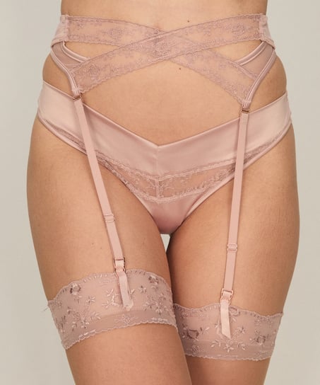 Suspenderbelt Brigitte, Pink