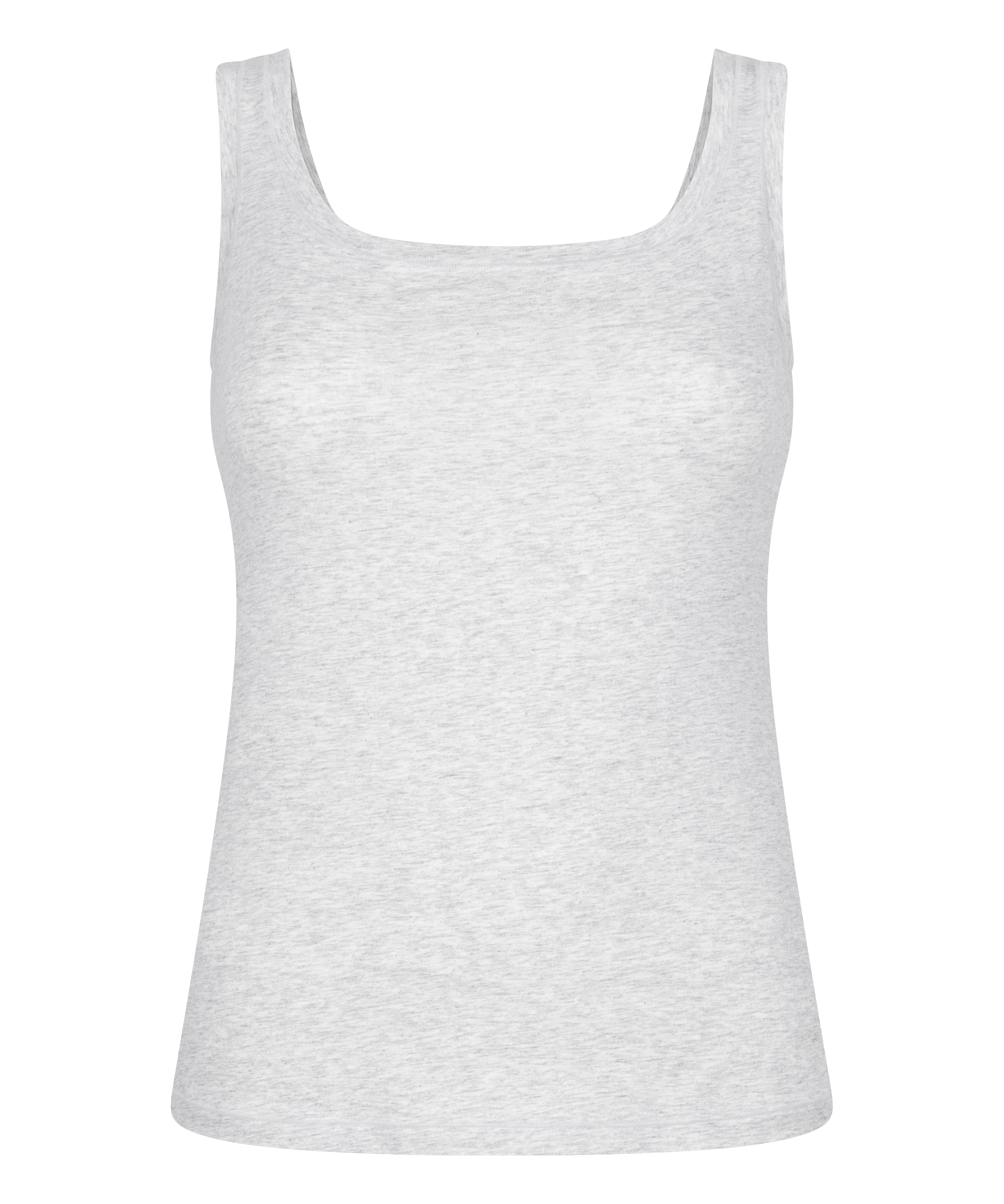 Singlet Tanktop Soft Cotton, Gray, main