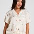 Pyjama Jacket Satin, White