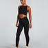 HKMX Crossed High Waisted Leggings, Black