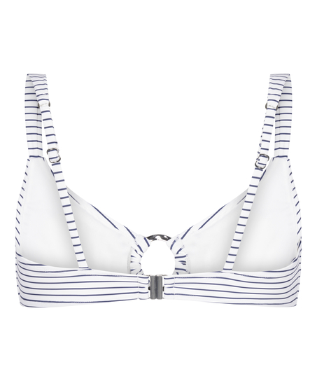 Bikinitop Stripes, White
