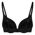 Cotton Padded Underwired Push-Up Bra, Black