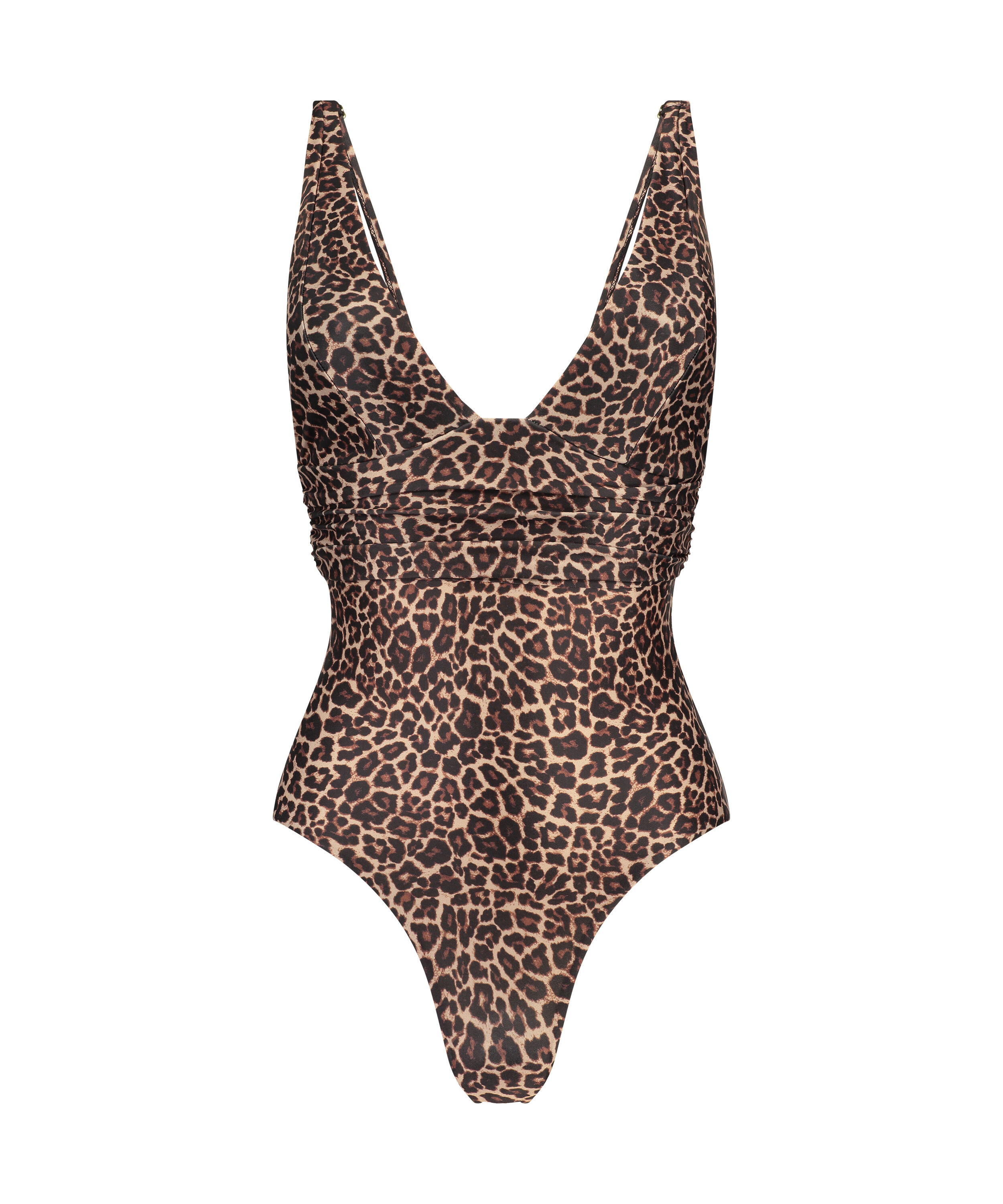 Luxe Shaping Swimsuit, Brown