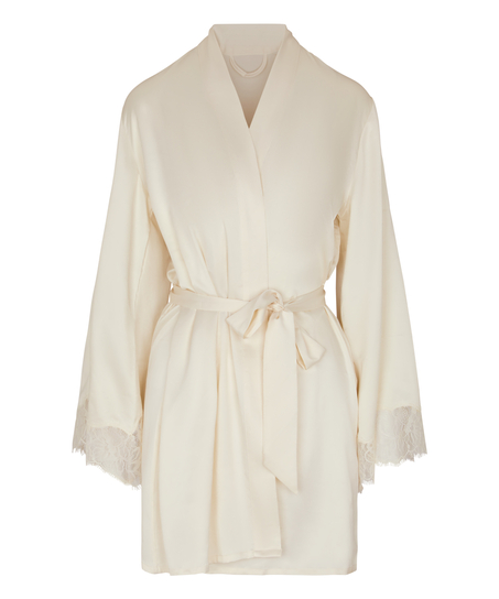 Kimono Satin Valerie, White
