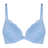 Marine Padded Push-Up Underwired Bra, Blue