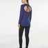HKMX Strappy Basic Long-Sleeved Sports Top , Blue