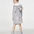 Teens Fleece Bathrobe, Gray