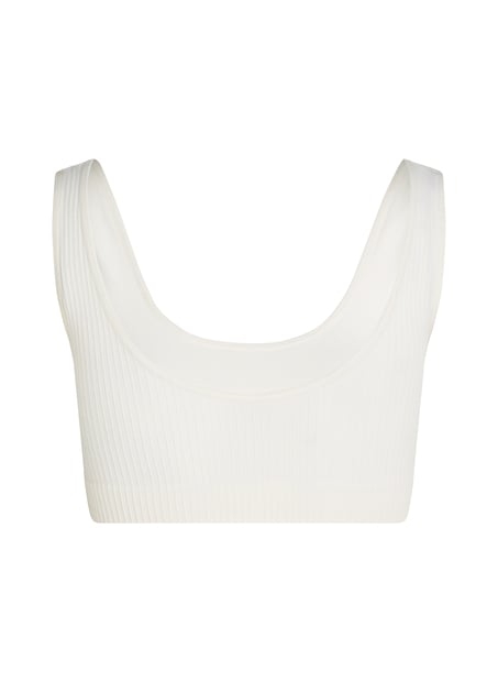Dianne Scoop Bralette, White