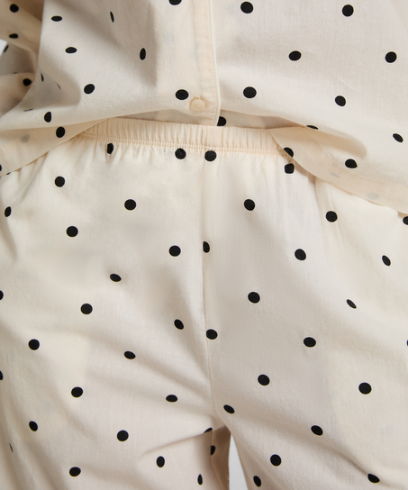 Pant Cotton Dot, White