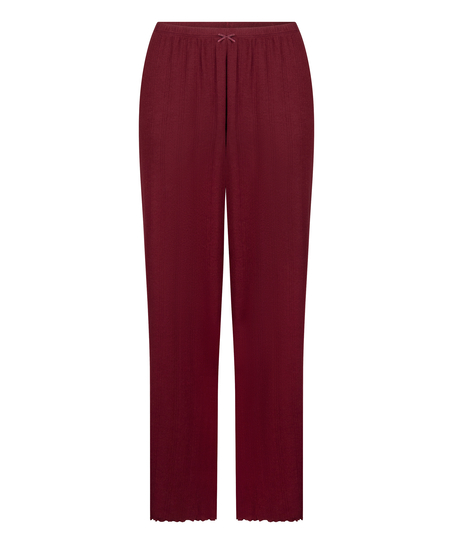 Pyjama Pant Loose Pointelle, Red