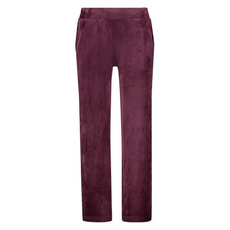 Tall Velours Pyjama Bottoms, Purple