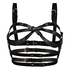 Faux Leather Bralette, Black