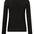 Longsleeved Jersey Pyjama Top, Black