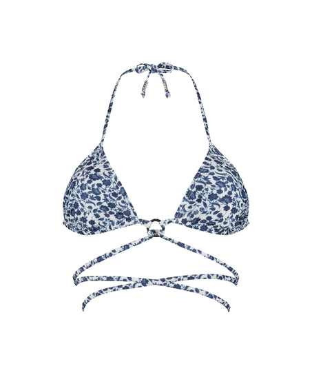 Morocco Triangle Bikini Top, White