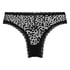 V-shaped Brazilian knickers mesh, Black