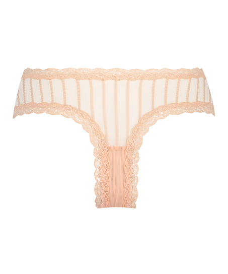 V-shaped Brazilian knickers mesh, Orange
