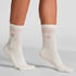 Cotton Crew Socks, White