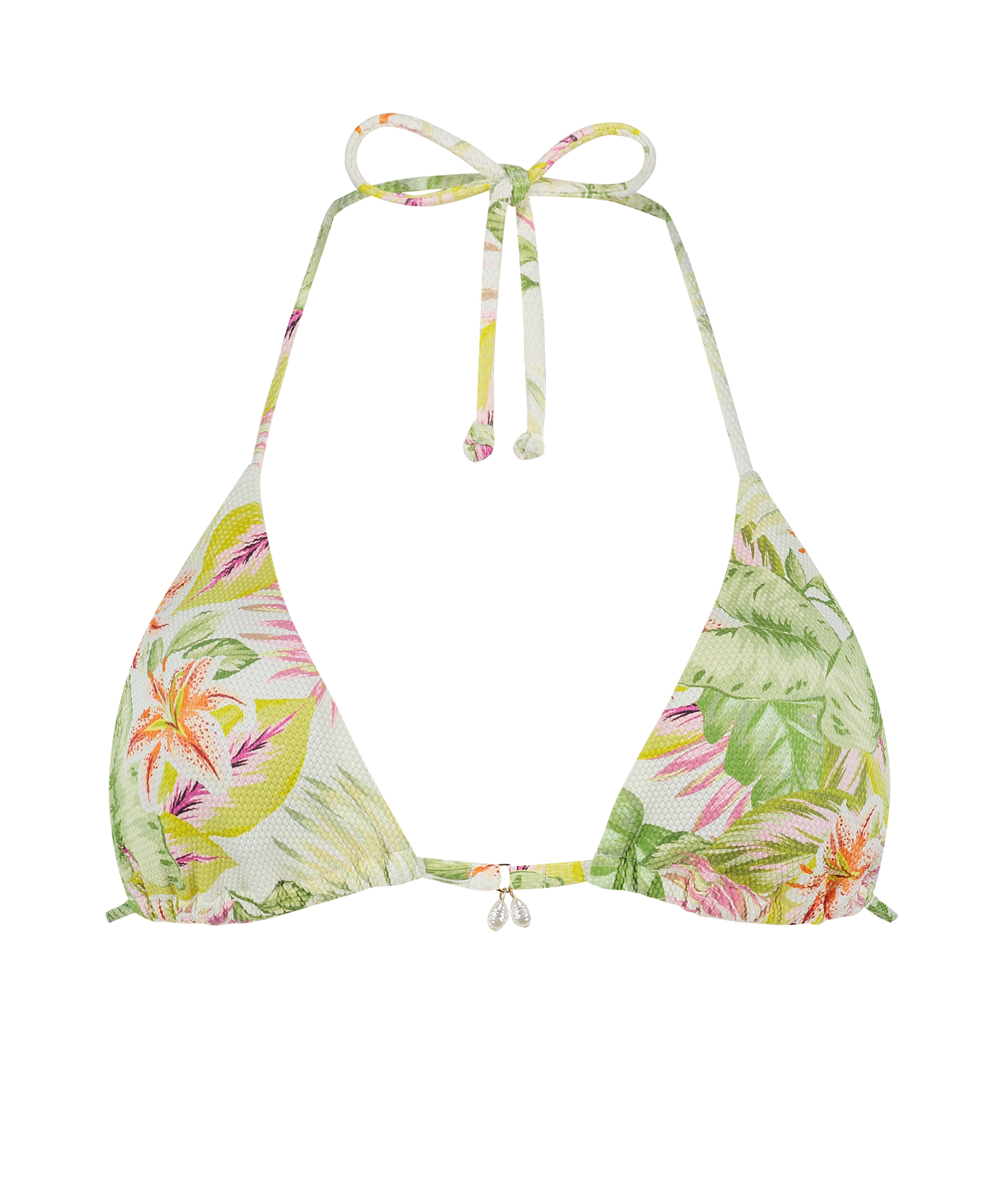 Tropics Triangle Bikini Top, White, main