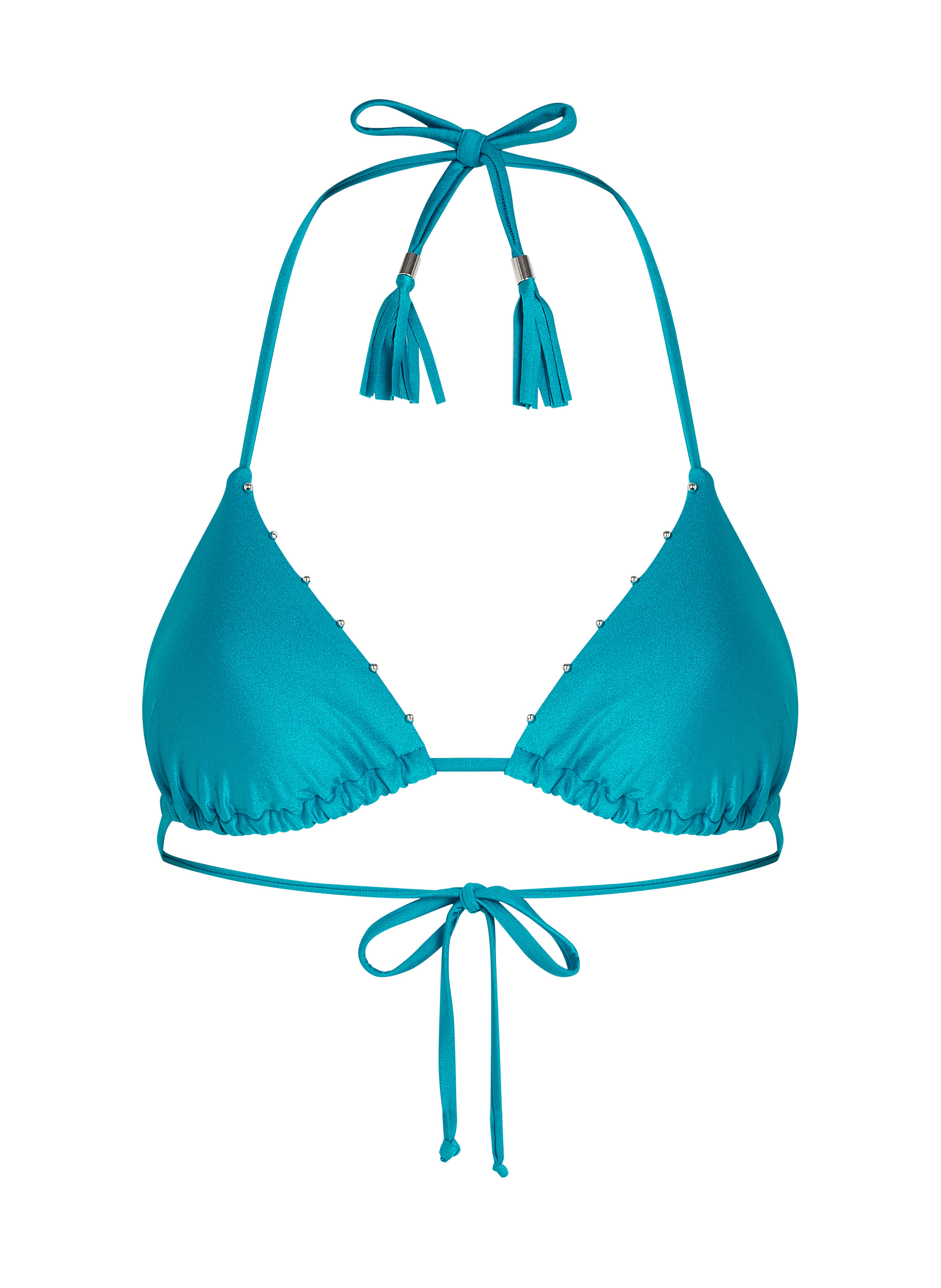 Aqua Triangle Bikini Top, Green