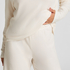 Brushed Jersey Trousers, White