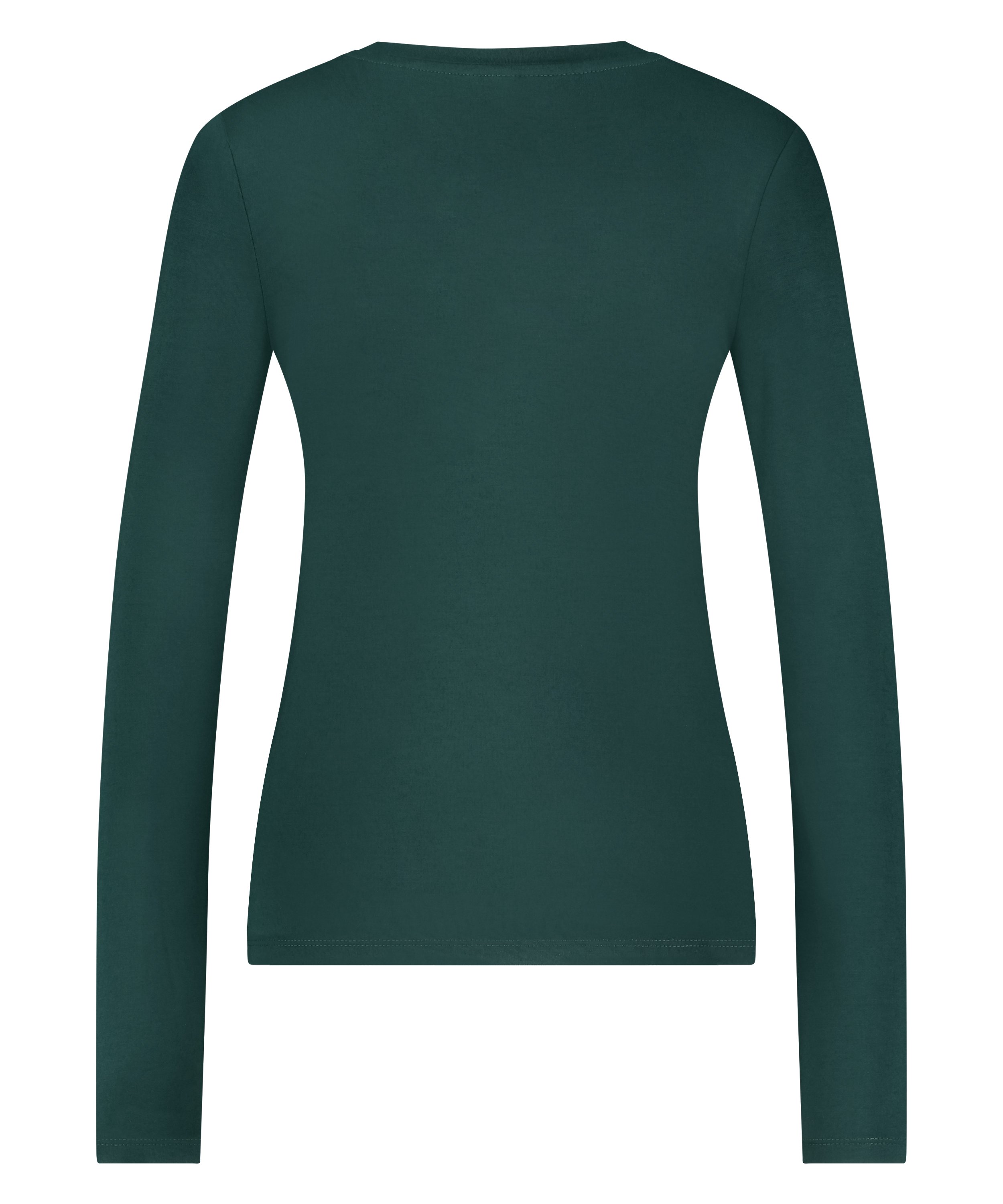 Long-Sleeved Pyjama Top, Green, main