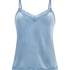Velours Lace Cami Top, Blue