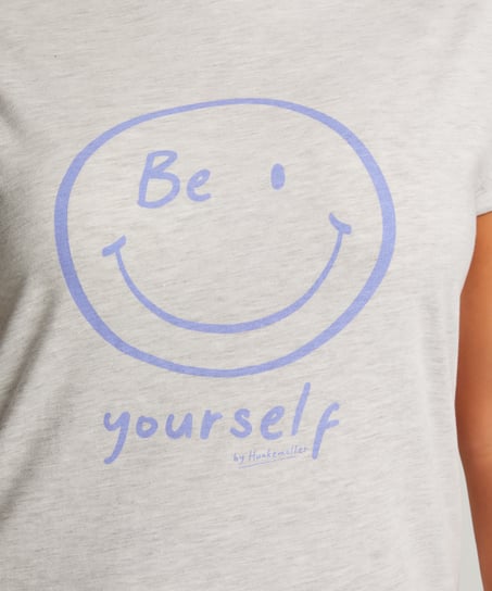 Round Neck Nightshirt, Gray