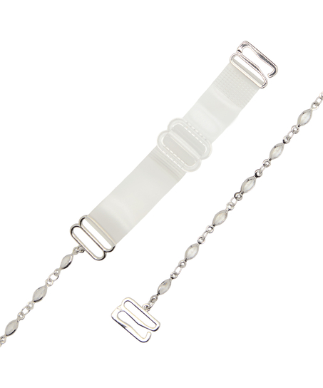 Jewel Bra Straps, Gray