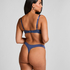 Marine Padded Push-Up Underwired Bra, Blue