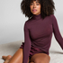 super soft Turtleneck Shirt with Cashmere, Purple