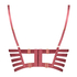 Vicky padded underwired push-up bra, Red