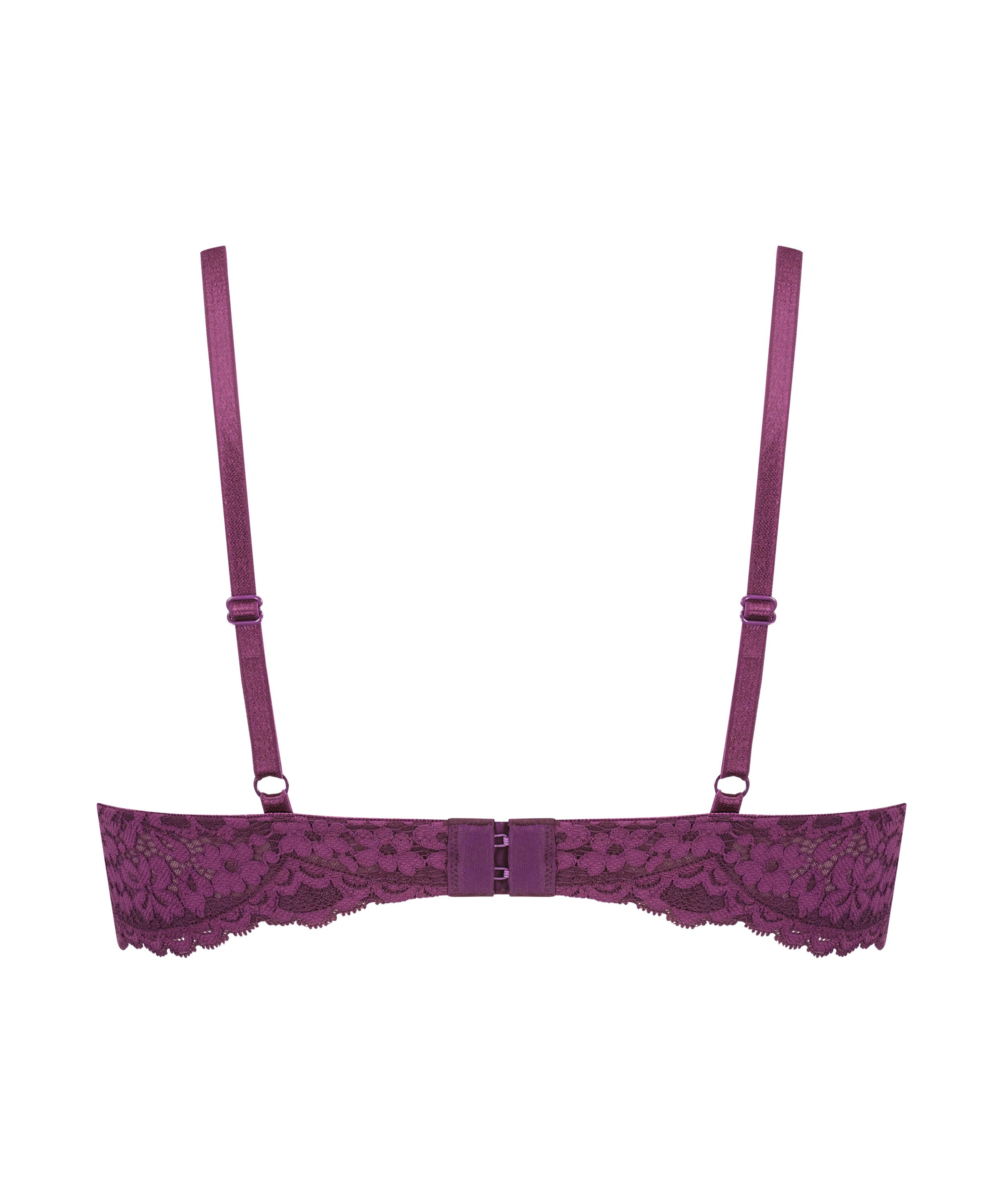 Rose Padded Underwired Bra, Purple, main